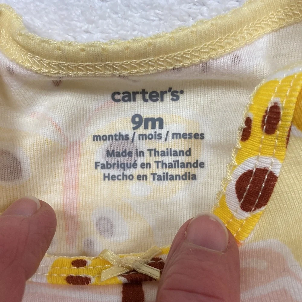 NWT Carters 9 month denim look chambray set, butterfly set